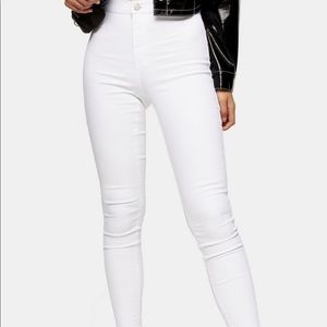 Top shop Joni white jeans size 28